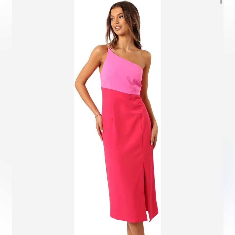 Petal and Pup NWT Pink Colorblock Midi Skirt